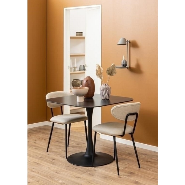 Stół Malta kwadratowy czarny - ACTONA